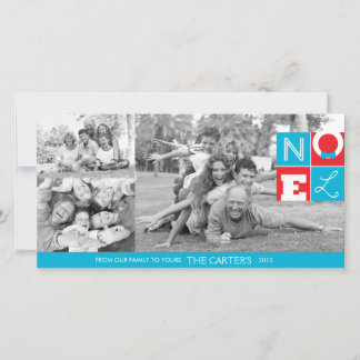 De Festividades CARTÃO COM FOTOS NOEL Holiday 4x8