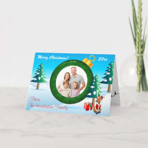 De Festividades Cartão com fotos personalizado 4