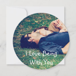 De Festividades Cartão com fotos Personalizado "Amor Estar Com Voc