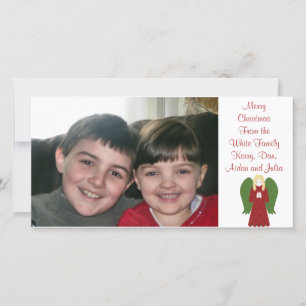De Festividades CARTÃO COM FOTOS personalizado do Angel Country KR