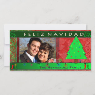 De Festividades CARTÃO COM FOTOS Personalizado do DIY Feliz Navida