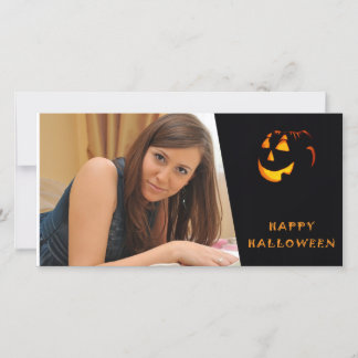 De Festividades Cartão com fotos Personalizado do Halloween