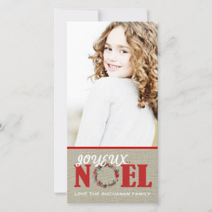 De Festividades Cartão com fotos Personalizável do Nó Joyeux