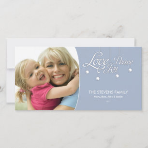De Festividades Cartão com fotos Premium LovePeaceJoy Hanging Orn