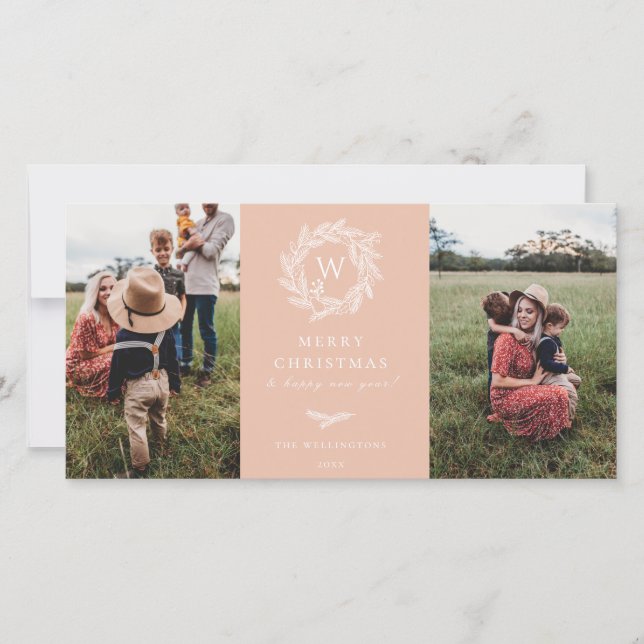 De Festividades Cartão com fotos Rosa, Feriado 2, Feriado da Verru (Frente)