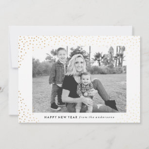 De Festividades Cartão com fotos Sparkling do feriado do ano novo