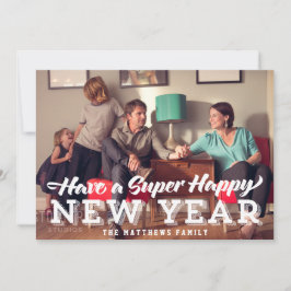 De Festividades Cartão com fotos Super Feliz ano novo