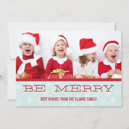 DE FESTIVIDADES CARTÃO COM FOTOS VERMELHO AZUL BE FELIZ