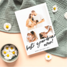 Cartão da Avó Personalizado com Foto do Dia das Mã