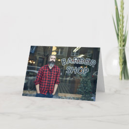 De Festividades Cartão da barbearia