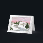 De Festividades Cartão da paz do inverno<br><div class="desc">Do " a paz inverno" é uma imagem visionário, digital das belas artes criada por Atmara Rebecca Cloe e umas criações novas do mundo. Atmara Rebecca Cloe começou seu trabalho como um artista digital na primavera de 1996 quando comprou seu primeiro computador e começou criações novas do mundo, seu negócio...</div>