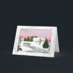 De Festividades Cartão da paz do inverno<br><div class="desc">Do " a paz inverno" é uma imagem visionário, digital das belas artes criada por Atmara Rebecca Cloe e umas criações novas do mundo. Atmara Rebecca Cloe começou seu trabalho como um artista digital na primavera de 1996 quando comprou seu primeiro computador e começou criações novas do mundo, seu negócio...</div>