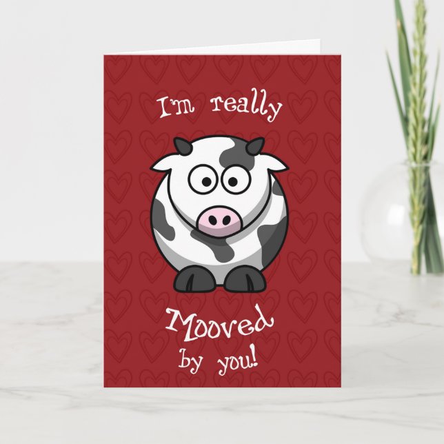 De Festividades Cartão da vaca do MOO dos namorados (Frente)