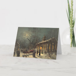 De Festividades Cartão da véspera do natal vintage