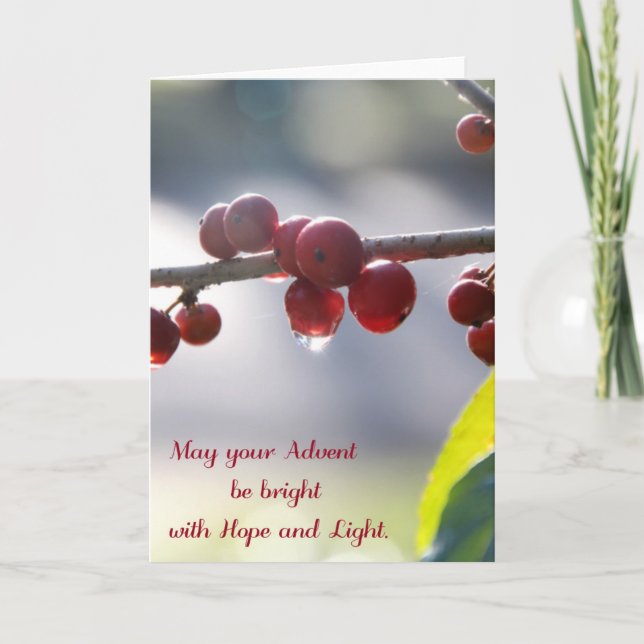 De Festividades Cartão do advento (Frente)