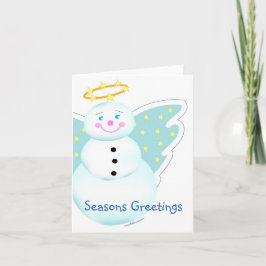 De Festividades Cartão do anjo da neve