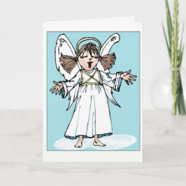 De Festividades Cartão do anjo do canto do Natal
