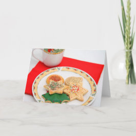 De Festividades Cartão do biscoito do Natal