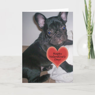 De Festividades Cartão do buldogue francês do feliz dia dos