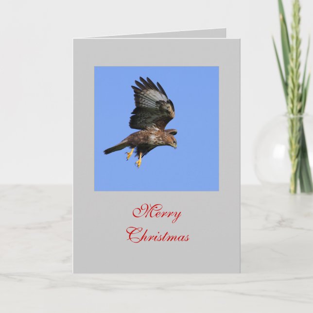 De Festividades Cartão do Buzzard da caça (Frente)
