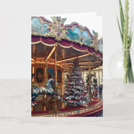 De Festividades Cartão do carrossel do Natal