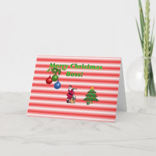 De Festividades Cartão do chefe do Feliz Natal