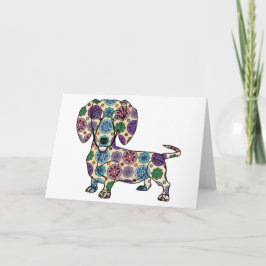 De Festividades Cartão do Dachshund
