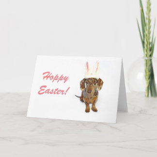 De Festividades Cartão do Dachshund da páscoa
