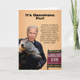 De Festividades Cartão do Dia da Marmota Biden