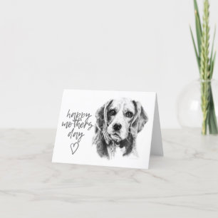 De Festividades Cartão do Dia das Mães Beagle