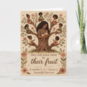 De Festividades Cartão do Dia das Mães Colhendo Amor