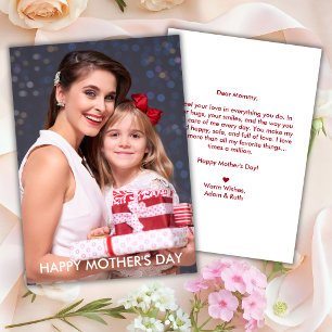 De Festividades Cartão do Dia das Mães com Foto Personalizada para