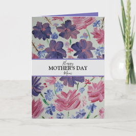 De Festividades Cartão do Dia das Mães com Foto Personalizado Lua
