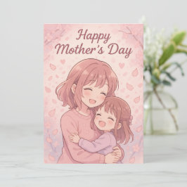 De Festividades Cartão do Dia das Mães Cor Favorita da Mamãe