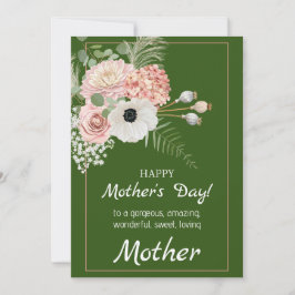 De Festividades Cartão do Dia das Mães Floral Rústico – Florescend