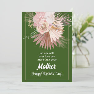 De Festividades Cartão do Dia das Mães Floral Rústico – Florescend