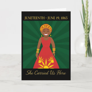 De Festividades Cartão do Dia das Mães Matriarca do Juneteenth