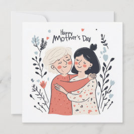 De Festividades Cartão do Dia das Mães Minimalista