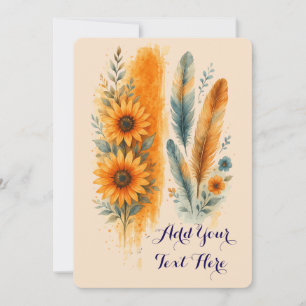 De Festividades Cartão do Dia das Mães Personalizado em Aquarela B