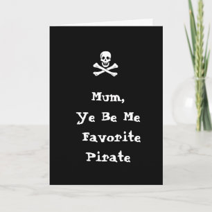 De Festividades Cartão do Dia das Mães Pirata