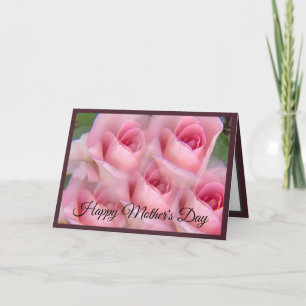 De Festividades Cartão do Dia das Mães Rosa Cor-de-rosa Caleidoscó