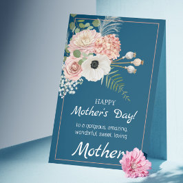 De Festividades Cartão do Dia das Mães Rústico Desabrochando Junto