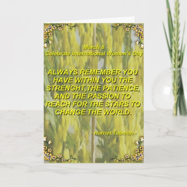 De Festividades Cartão do dia das mulheres (Frente)