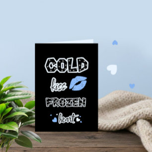 De Festividades Cartão do Dia dos Namorados com beijo frio e coraç