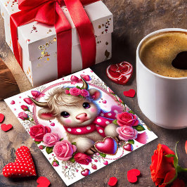 De Festividades Cartão do Dia dos Namorados da Vaca das Terras Alt