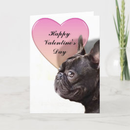 De Festividades Cartão do dia dos namorados do buldogue francês