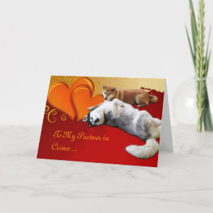 De Festividades Cartão do dia dos namorados do cão