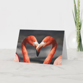 De Festividades Cartão do dia dos namorados do flamingo
