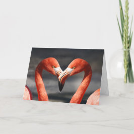 De Festividades Cartão do dia dos namorados do flamingo