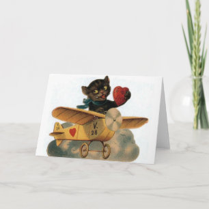 De Festividades Cartão do dia dos namorados do piloto do gato